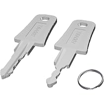 Set Di 2 Chiavi TSA Master Per Lucchetti Bagagli TSA007 – Acciaio Robusto Con Portachiavi