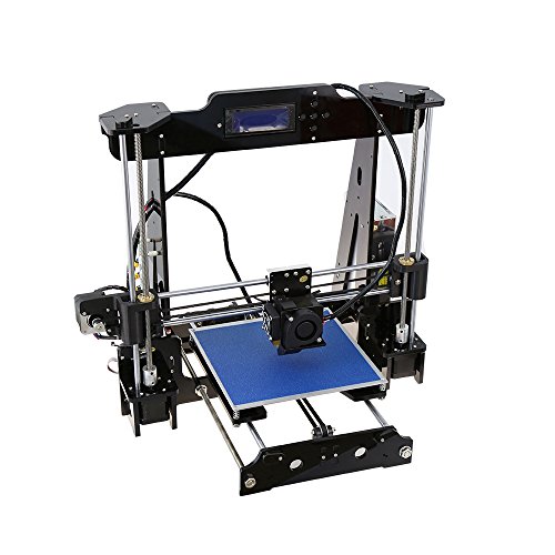 3D Printers Prusa i3 Auto Leveling Desktop 3D Printer DIY Kit Self-assembly Acrylic Frame LCD Screen Display + MK8 Extruder Nozzle + MAK3 Heatbed + 8GB SD Card, Printing Size 220*220*240 mm