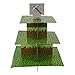 Produktbild Blau Obstgärten Bergbau Fun Cupcake-Ständer & Pick Kit, Pixel Dekorationen, Minecraft inspiriert, Geburtstage, Party Supplies, Kuchen Dekorationen, 3 Etagen Cupcake Ständer aus Karton
