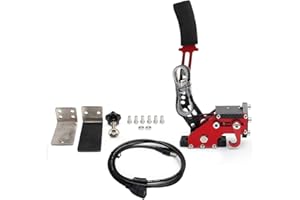 BRUCE & SHARK Freno de Mano USB de 14 bits para Juegos de Carreras Soporte para Volante G27 / G29 G920 PC Rojo (Solo para PC, no para Xbox y PS4 / PS5)