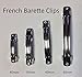 Pack of 25 - 50mm French Barette Hair Clips - Hair Accessories for Jewellery Makers & Craft Making