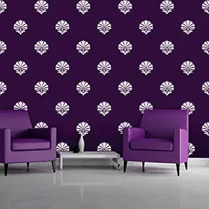 Gallerist Wall Stencil Glossy Painting (Plastic, 12x12 Inches)