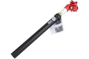 YCXYC 27.2/28.6/30.0/30.4/30.8/31.6/33.9mm Tige De Selle,Tige De Selle À Suspension,Tige De Selle VTT,Tige de Selle à Ressort,Vélo Tige De Selle D'amortisseur,Tige De Selle BMX,Aluminium,Rouge,27.2