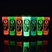 UV Glow - Glow in the Dark Face & Body Paint 10ml - Set of 7 Tubes