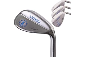 LAZRUS GOLF LAZRUS Juego de cuñas de Golf forjadas Prima para Hombres - 52 56 60 Grados cuñas de Golf + Cara fresada para más Giro - Gran Regalo de Golf
