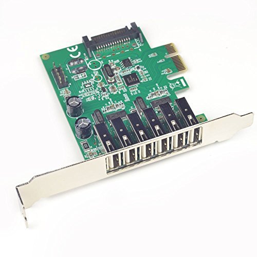 USB 2.0 PCI-Express card (6 external Ports and 2 internal Ports) with SATA power connector - 4
