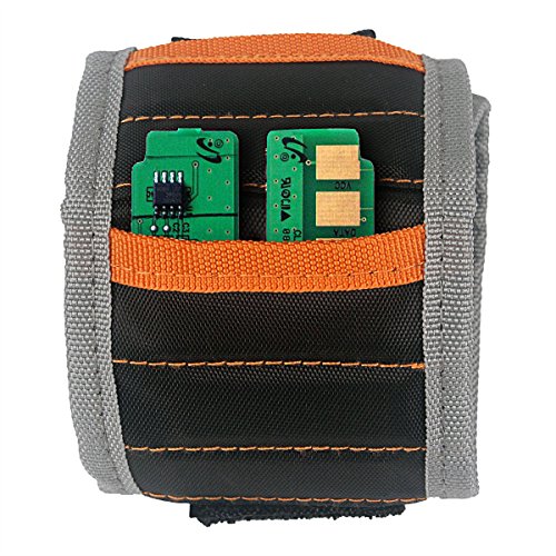 SOBROVO Leistungsstarke magnetische Armband mit 5 leistungsstark für die Befestigung Schrauben, Nägel, Schere und kleine Werkzeuge - 3