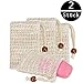 Produktbild Seifensäckchen Bio, Lomire Sisal Seifensäckchen, Seifenbeute Natur, Aufschäumen und Trocknen der Seife, Peeling, Massage, Seifenbeutel - Bio Seifensack mit Kordel (2Stück)