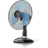 Brandson - Tischventilator "Silent" 30cm / Windmaschine | Tisch Ventilator mit 3-Leistungsstufen | Leistungsaufnahme 40W | geringes Betriebsgeräusch | Neigungswinkel ca. 30° | Oszillation ca. 85° | schwarz
