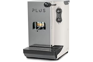 La Bevanda Del Re Macchina Caffe AROMA PLUS, 50 CIALDE ESE 44MM COMPRESE, Macchina Caffe Cialde ESE 44MM, Macchina Caffè Espresso Manuale, COLORE BIANCO, Piccola e Compatta, 5Kg