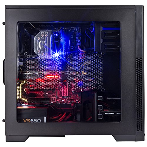 One Computer 24129 Gaming Desktop-PC (Intel Core i7-7700K, 240GB SSD, 2TB HDD, 16 GB HyperX Fury DDR4 SDRAM PC2400, NVIDIA Geforce GTX 1080 EXOC, Win 10 Home) schwarz - 3
