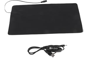 Gsycle Seedling Heat Mat, Adjustment 40-45℃ PU Leather Hydroponic Plant Heating Pad Seed Starting Trays Heated Propagator Warming Mat for Indoor Gardening Greenhouse