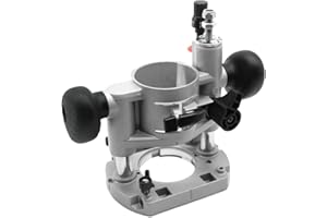 KKnoon Router Lift Table Aluminum Insert Plate Lifting Platform Stand Woodworking Benches 37mm Lifting for 64-65.5mm Diameter Motors Engraving Trimming Machine