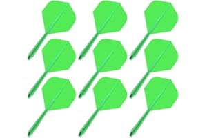 YIEUR 9 alette per freccette con fusto stabili, 75 mm, in plastica, accessori standard per freccette