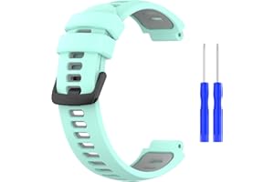 Muovrto Armband für Garmin Approach S20/S5/S6, Ersatz-Uhrenarmband Sportarmband für Garmin Forerunner 220/235 /630/620 /735