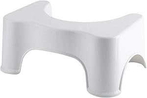 Squatting Toilet Stool - True Face Crouching Bathroom Step Stools - Relieve Constipation and Bloating - Medically Tested Toilet Aid - Anti Slip - Bath Squat Step Sit Stool