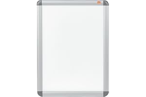 Nobo, Porte-Affiche Clipsable A3, Cadre Aluminium, Écran Anti-Reflet Résistant aux Intempéries, Ouverture Facile, Affichage Murale, Bureau Commerce Usine Entrée Hall, 1902213