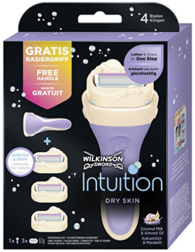 Wilkinson Sword Intuition Dry Skin Vorteilspack 3 Rasierklingen + 1 Rasiergriff Gratis - 2