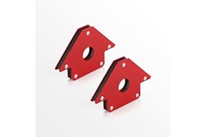 CPROSP 2pcs Squadra Magnetica per Saldatura con Forza di Tenuta 11KG, Angoli 45°, 90°, 135°, Arrow Welding Magnet per Tenere Fissi Parti Metalliche