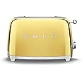 Smeg 50s Retro Style 2 Slice Toaster Gold TSF01GOAU