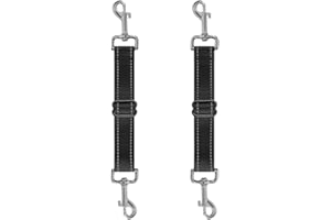 DONGKER Lot de 2 colliers de sécurité réglables réfléchissants pour chien - Connecteur à double extrémité pour harnais de chien - Clip de sécurité