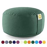 Lotuscrafts Yogakissen Meditationskissen Rund Lotus - Sitzhöhe 15cm - Waschbarer Bezug aus Baumwolle - Yoga Sitzkissen mit Dinkelfüllung - GOTS Zertifiziert Lotuscrafts Yogakissen Meditationskissen Rund Lotus - Sitzhöhe 15cm - Waschbarer Bezug aus Baumwolle - Yoga Sitzkissen mit Dinkelfüllung - GOTS Zertifiziert