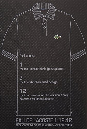 LACOSTE L.12.12 Noir EDT Vapo 100 ml, 1er Pack (1 x 100 ml) - 2