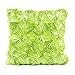 Produktbild Home DecorVovotrade Flower Design Kissenbezug Leinen Wurf Sofa Kissenbezug Bett Dekor square 43X43cm / 16.9X16.9 "Kissenbezug Kissenhülle Kissenbezug Kissenbezüge Bett Dekor Sleeper Kissen Nackenkissen (Grün, 43X43cm)