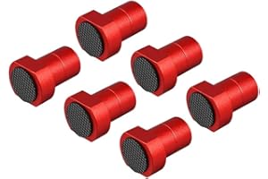 REMIXAST Rutschfeste Aluminium-Bank-Hundeklemmen, Zubehör für MFT-Werkbank, Holzbearbeitung und DIY-Projekte (20 mm, rot), 6 Stück