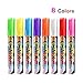 Produktbild Eulan Chalk Markers, 8 Pcs Liquid Chalkboard Neon Pens, Chalkboard Labels, Erasable Liquid Glass Window Markers Pens Reversible Bullet and Chisel Tip Erasable (8 Color)
