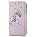 Produktbild Samsung Galaxy J7 2017 Hülle, CXTcase Samsung J7 2017 Einhorn Glitzer Flip Cover Lederhülle Tasche Handyhülle mit Standfunktion Card Holder Kunstleder Handytasche Schutzhülle für Samsung Galaxy J7 2017 Gold