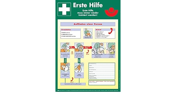 Erste Hilfe Tafel Amazon De Baumarkt