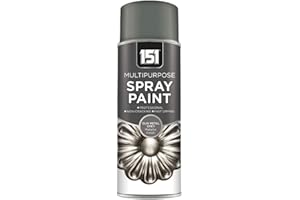 Unknown1 151 Multipurpose Gun Metal Grey METALLIC Spray Paint | Multi-Surface | Premium Finish | for Metal, Wood, Glass etc - 400ml (Pack of 1)