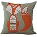 Produktbild FORH Fox Print Sofa Bed Home Decoration Pillow Case Cushion Cover