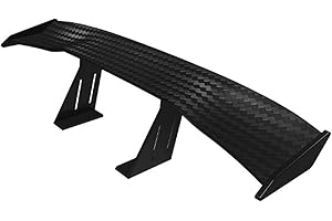 BOMMFU Auto Heckspoiler - Dekoration Spoilerflügel | Diffusor | Ornament Flügel - Schwarz