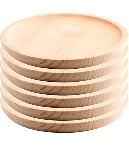 4BIG.fun Piatto da portata in legno naturale, 25 x 25 cm, con 5 scomparti divisi, piatti da portata di antipasti, formaggi e snack, tagliere in legno per carne e formaggio, formaggio