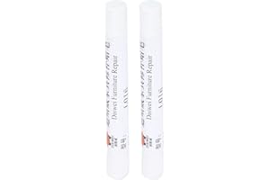 Haofy Lot de 2 Crayons de Cire pour Réparation de Peinture de Meubles(Blanc)