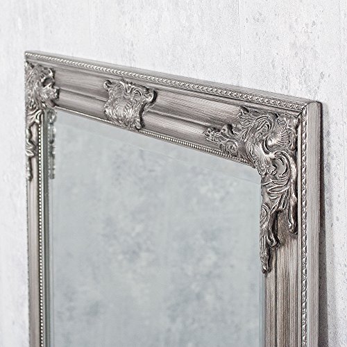Wandspiegel SILBER Antik BAROCK DESIGN SPIEGEL POMPÖS HOLZRAHMEN Bessa 180x70cm - 7