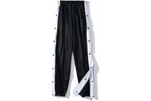 XYYGF Pantaloni Sportivi Allenamento di Pallacanestro da Uomo Pantaloni abbottonati con Apertura Totale Pantaloni Larghi Taglie Forti con Apertura Laterale Pantaloni abbottonati da Uomo