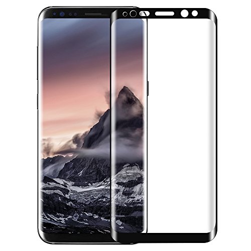 Acheter France Tempered Samsung galaxy S8 Protection écran , KKtick Samsung galaxy S8 Protection écran Film Vitre avec Ultra Résistant Easy-Install HD Ultra protection verre trempé (1 Pack)-noir