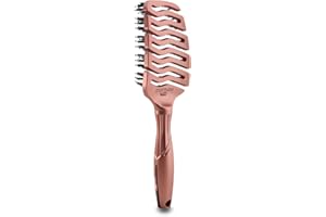 Cepillo LIM HAIR TANGLIM FLEX VENT DISPLAY 12 un. Estructura flexible y ventilada. Púas NATURAL 100% + pin nylon. estimula cuero cabelludo, desenreda, da brillo al cabello (ROSE GOLD)