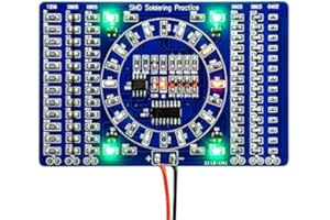 COVVY Rotierende LED SMD NE555 Löten Übungsplatine DIY Kit Fanny Skill Training DIY Kit Elektronische Leiterplatte Modul Anzug