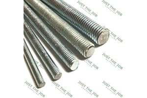 JUST THE JOB SUPPLIES Threaded Bar - BZP Zinc Plated Studding Rod A2 SS // M6>M20 300mm or 1m Lengths // All Thread, Metric Stud (1, M16 x 1000mm)