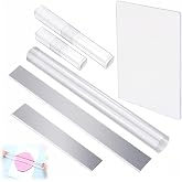 4 Pieces Acrylic Clay Roller, Polymer Clay Tools | Polymer Clay Roller Acrylic Sheets, Cutting Blade for Modeling and Sculpti