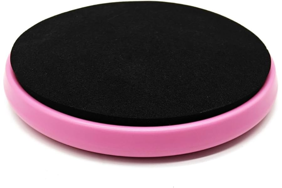 CampTeck U7271 Ballet Turning Disc, Pirouette Board, Round Dancers Turning Board, Spin Board Ice Skating - Pink with Black Foam