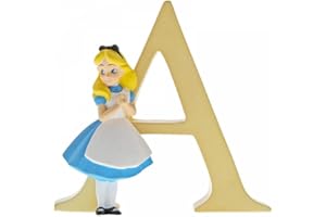 Enchanting Disney , Figura de Alicia "Alicia en el Pais de las Maravillas" y "A", Para coleccionar, Home Deco, Enesco