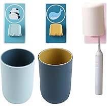 V-Ting Zahnputzbecher Ente Tiger - Automatischer Zahnpasta Spender Kinder