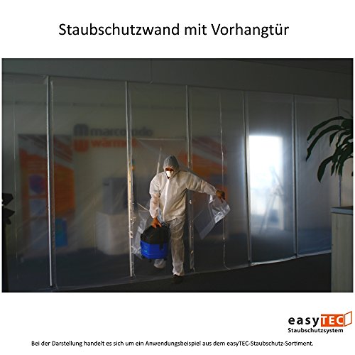 easyTEC Staubschutzwand 4000, BxH 4,00m x 4,00m, Folienwand, Ersatzwand - 3