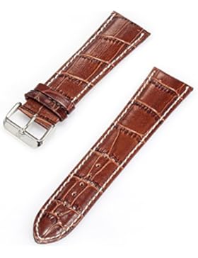 KS Ersatz Armband echt Leder Uhrenanbänder 24MM Braun NEU