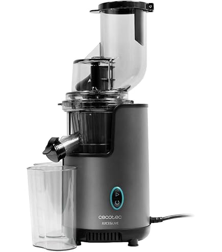 Estrattore A Freddo Lento 500W – Bocca 98 Mm, Resa 98%, Funzione Inversione, 2 Bicchieri, Filtro Per Gelato E Frutta, Libro Ricette, Nero